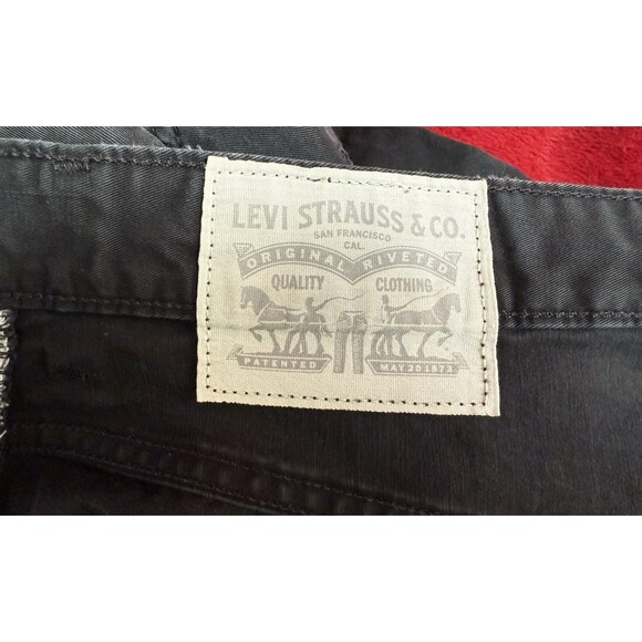 Mens Retro Levi’s Strauss pants Black Chino Jeans  W29X L32 - Picture 8 of 9
